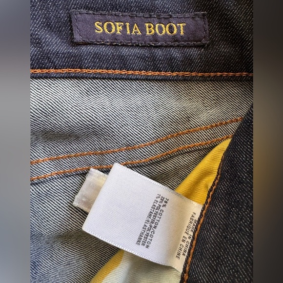 LUCKY BRAND Sofia Boot Women’s Zip Up 5 Pocket Distressed Blue Jeans Size 2/26 - Picture 4 of 8